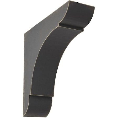 Ekena Millwork 1 3/4"W x 6"D x 6"H Small Olympic Wood Vintage Decor Bracket, Black BKTWD01X06X06OLBL